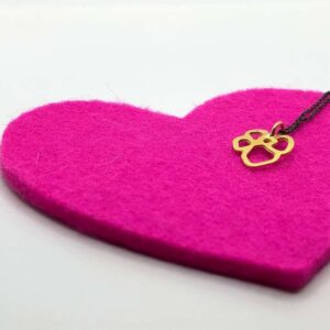 Colgante de plata ROSE mini chapado en oro